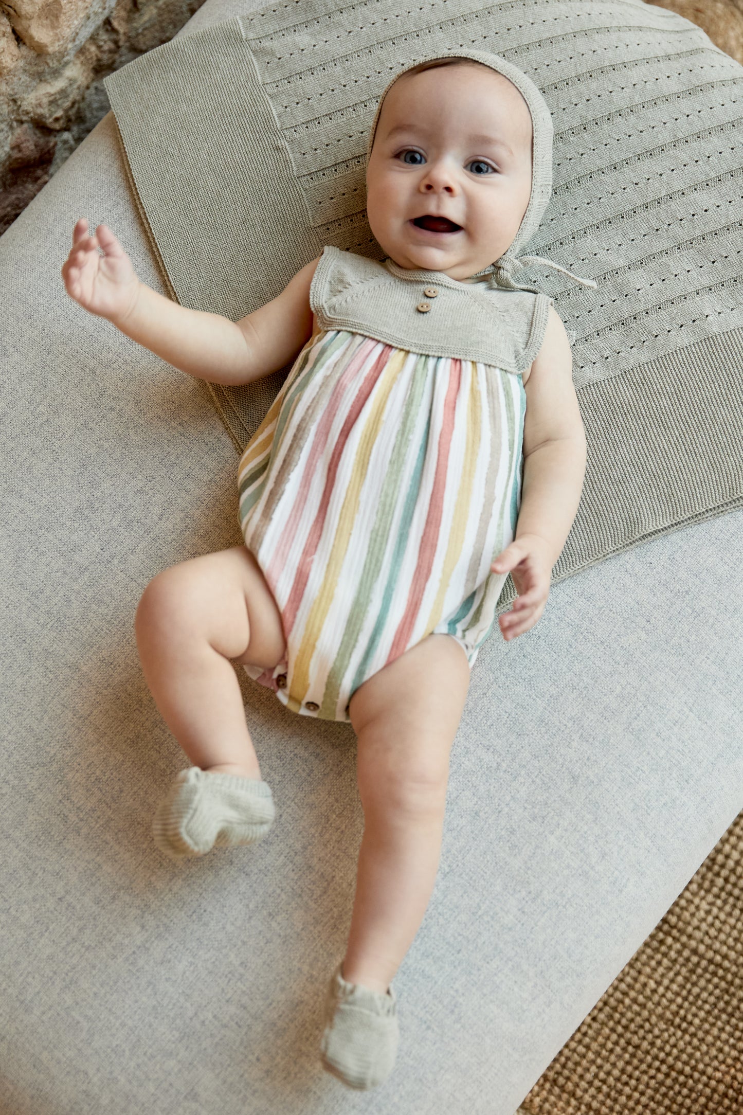 PELELE PUNTO Y TELA SALVE Verde tila