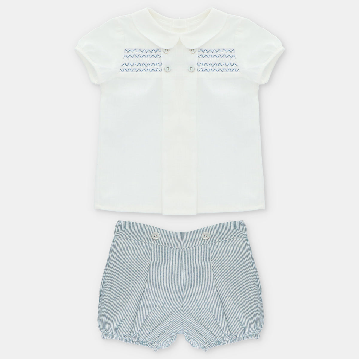CONJ. (CM,PA) PUNTO SMOCK TELA NIÑO MILTON