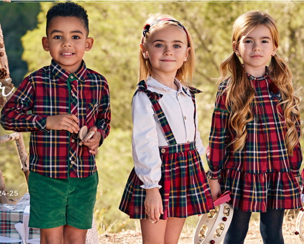 CONJUNTO NIÑO PANTALON CAMISA CUADROS ROJO