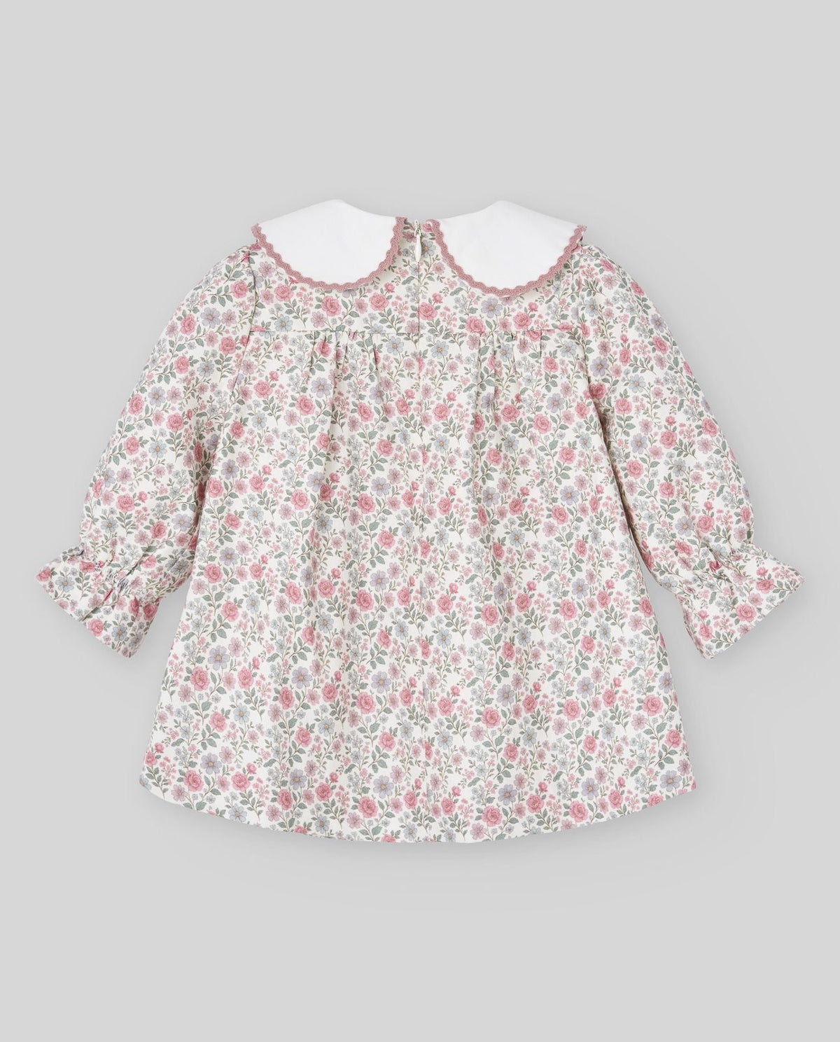 VESTIDO ESTAMPADO FLORAL BORDADO LEDICIA