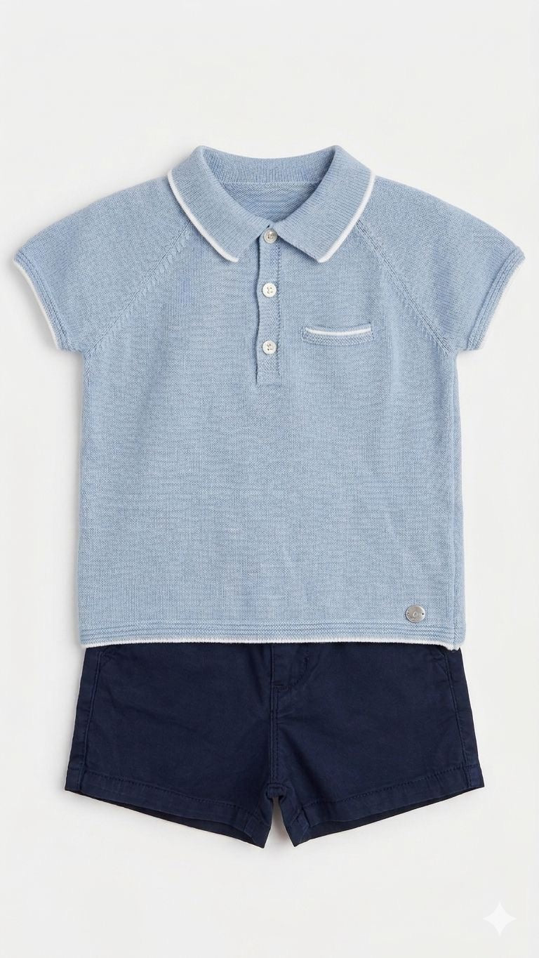 CONJ. JERSEY POLO SHORT NIÑO