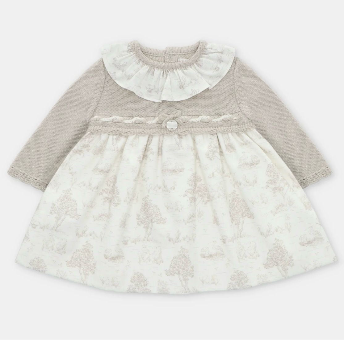 VESTIDO PUNTO Y TELA NIÑA NEWPORT