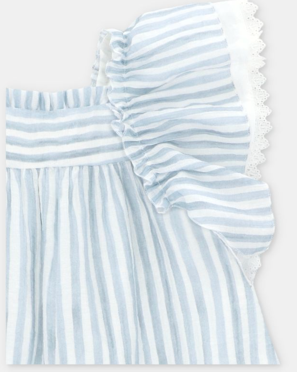 VESTIDO TELA VOILE RAYA NIÑA
