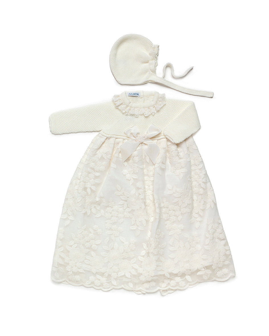 FALDON ENCAJE CUERPO BLANCO