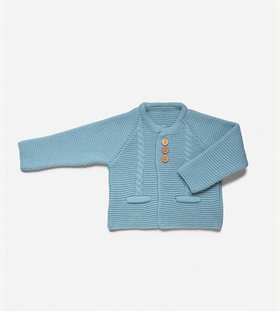 CHAQUETA 2 BOLSILLOS VERDE AGUA