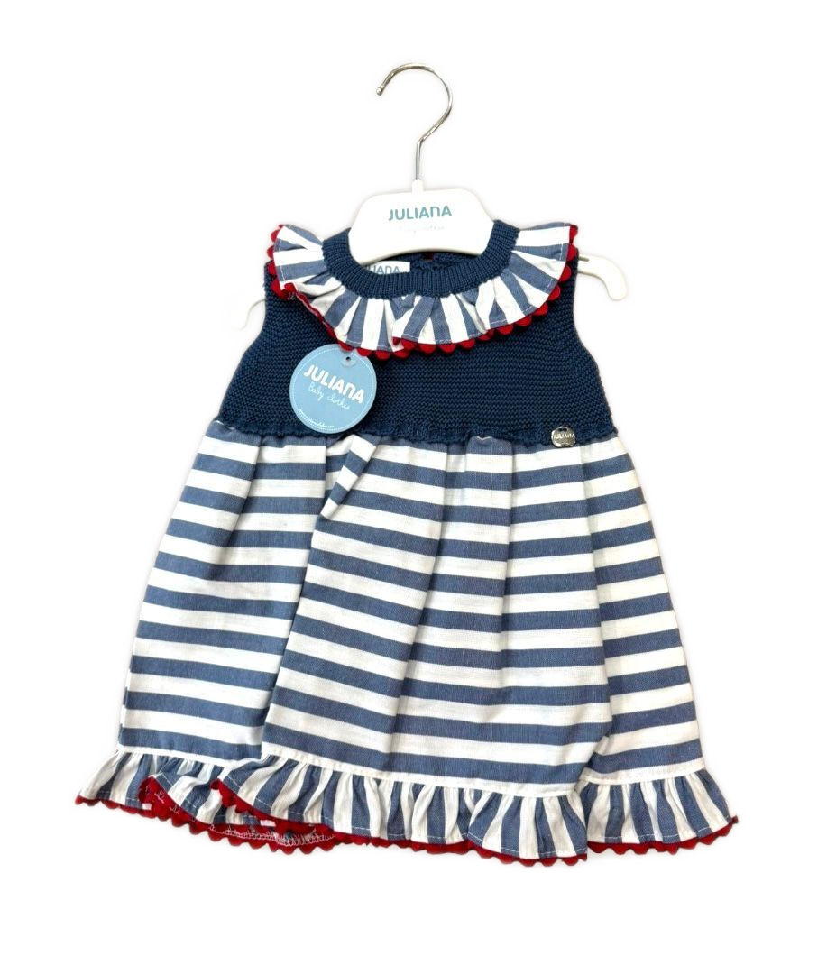 VESTIDO PUNTO RAYADO AZUL NOCHE