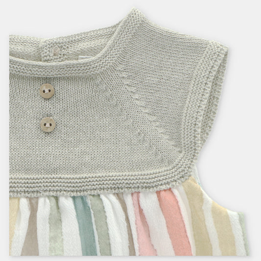 PELELE PUNTO Y TELA SALVE Verde tila