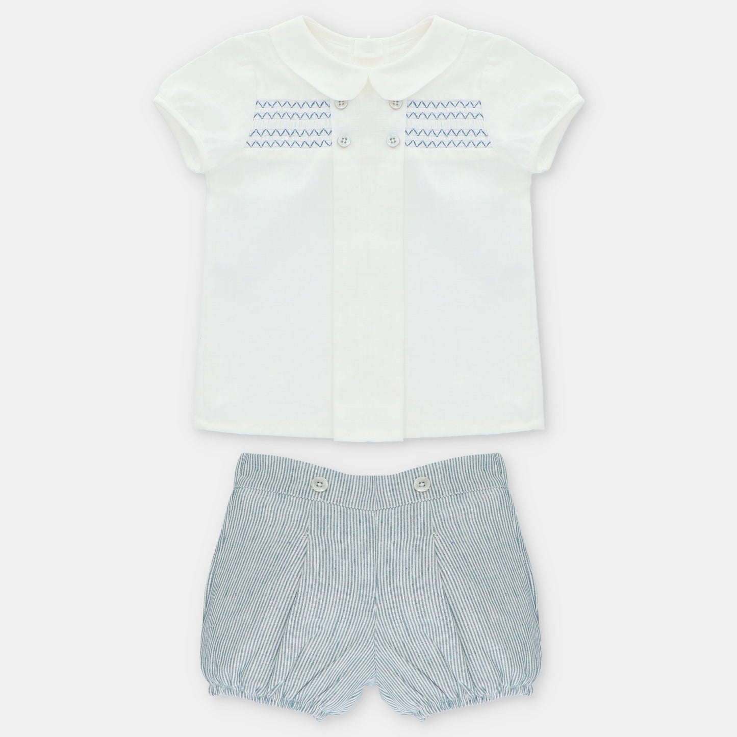 CONJ. (CM,PA) PUNTO SMOCK TELA NIÑO MILTON