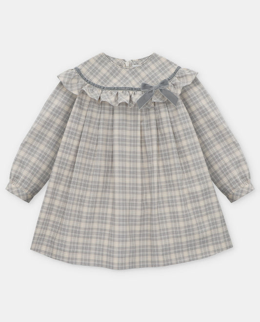 VESTIDO TELA NIÑA SABBIA PIEDRA