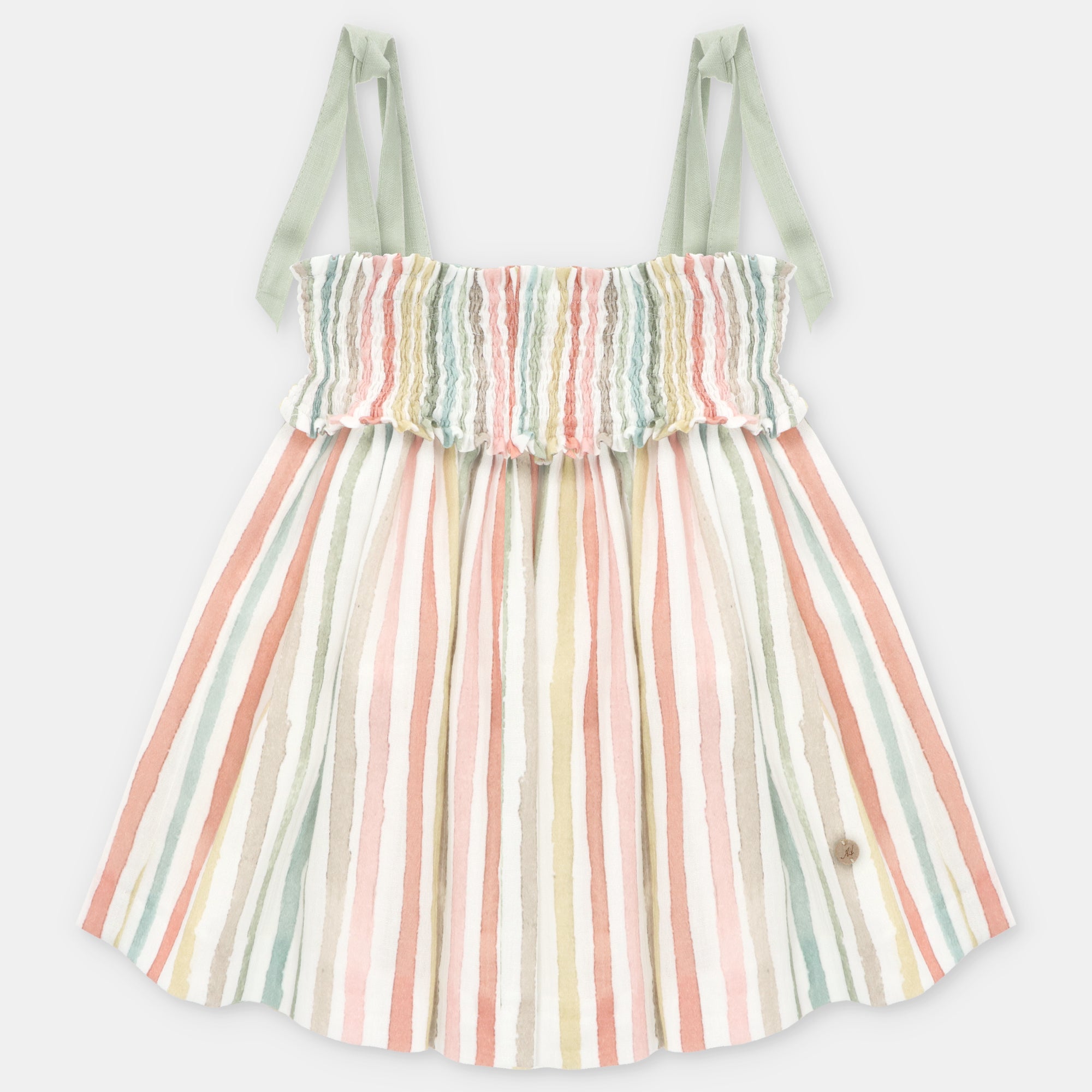 VESTIDO TELA NIÑA SALVE Verde tila
