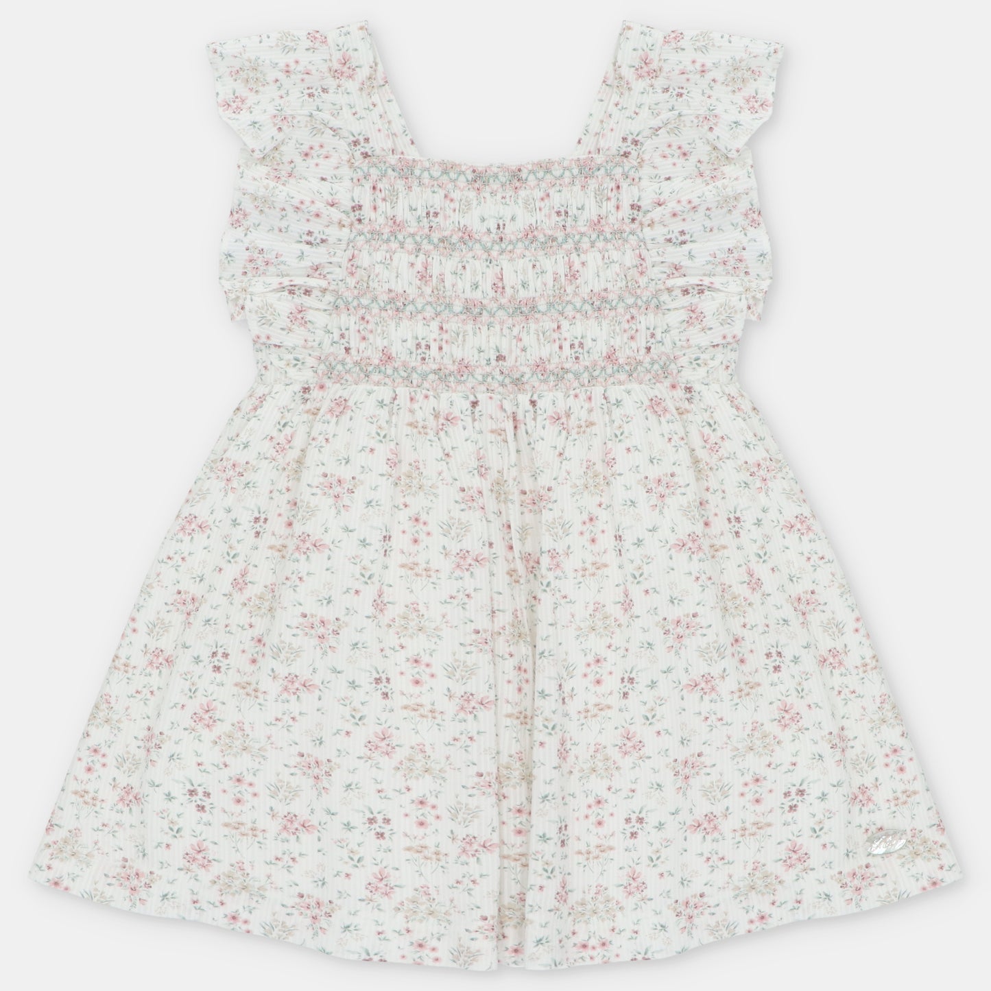 VESTIDO TELA PUNTO SMOCK NIÑA