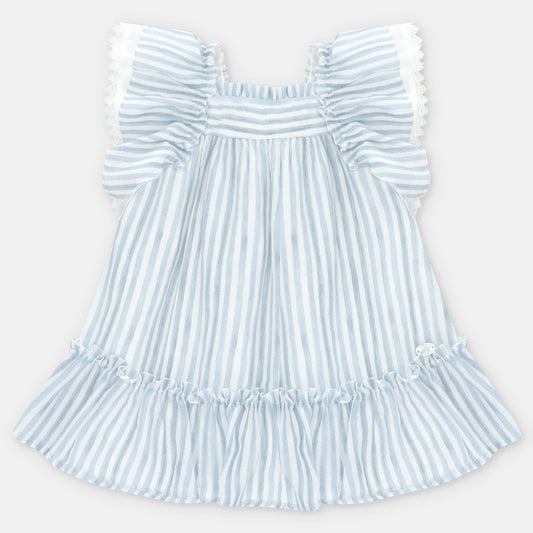 VESTIDO TELA VOILE RAYA NIÑA