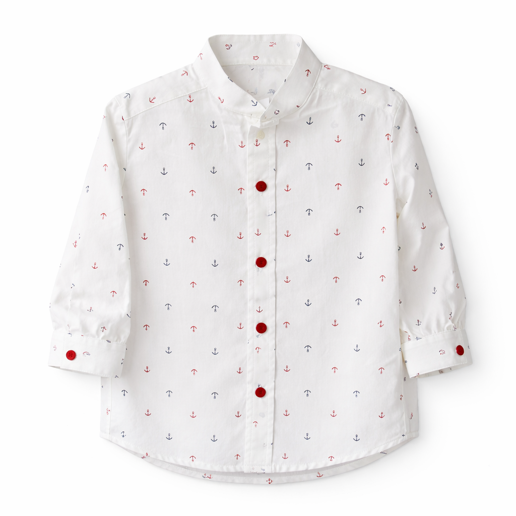 CONJUNTO CAMISA Y SHORT ANCLAS NIÑO
