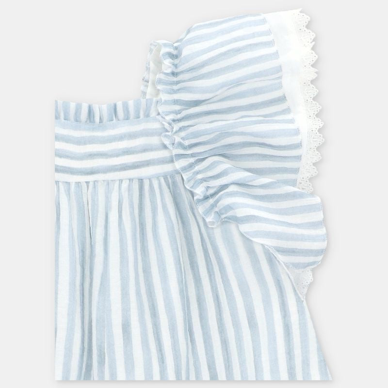 VESTIDO TELA VOILE RAYA NIÑA