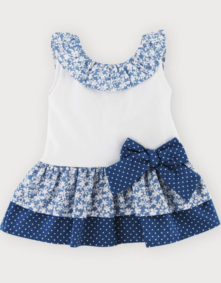 VESTIDO FAM. CLAUDIA  AZULON