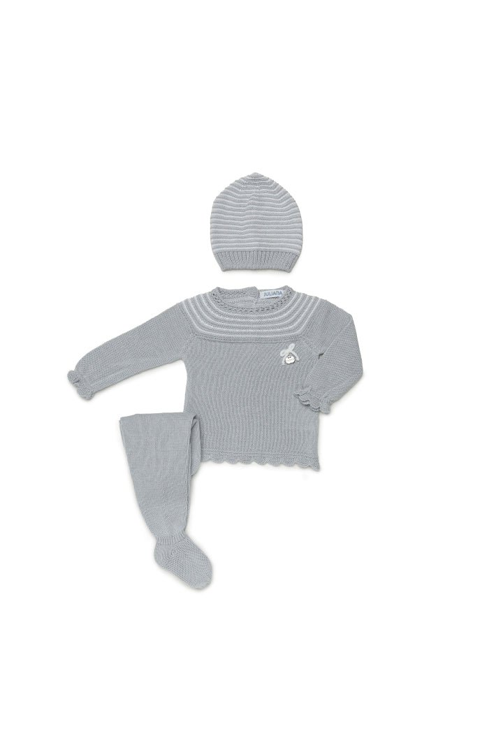 CONJUNTO 3.P COMBINADO CANESU LINES PERLA BLANCO