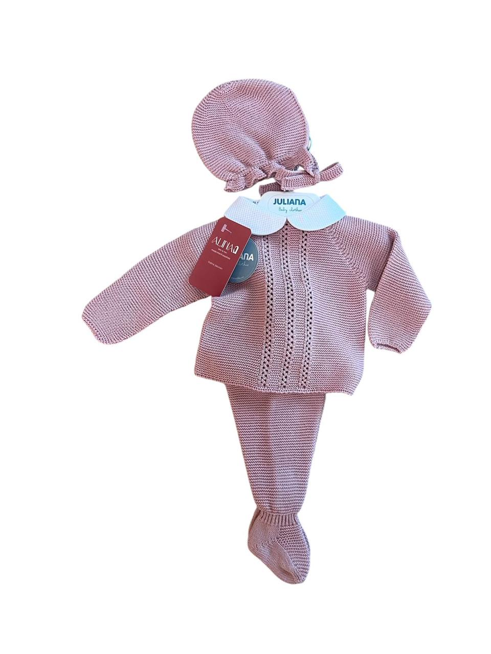 CONJUNTO 3.P CALADOS VERTICAL CUELLO MAQUILLAJE