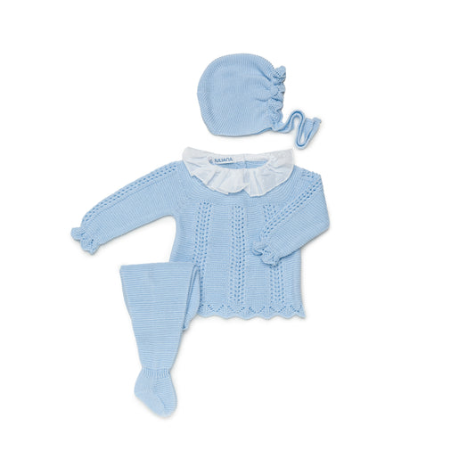 CONJ. TIRAS CALADAS CELESTE