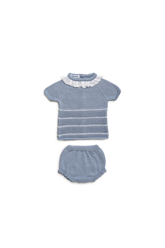 CONJUNTO BRAGA PUNTO LINES MOTAS CIELO BLANCO