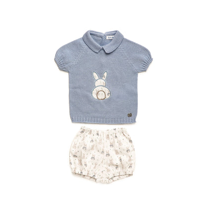 CONJUNTO PANTALON TELA CONEJOS