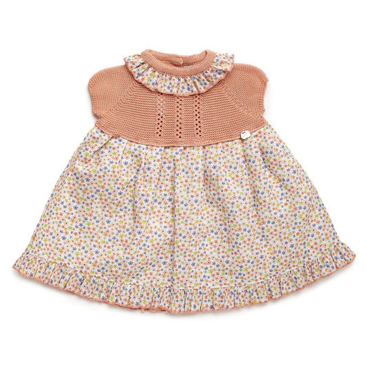 VESTIDO CUERPO PUNTO FLORECITAS