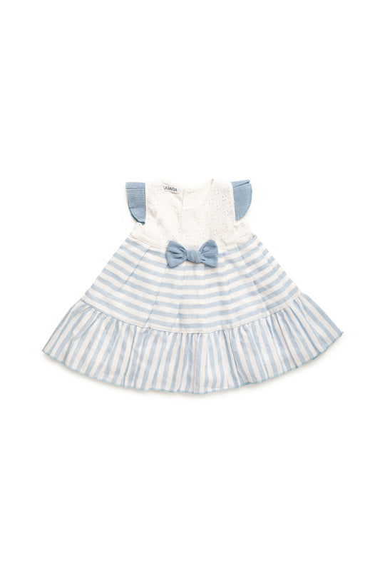 VESTIDO 2 VOLANTES RAYADO