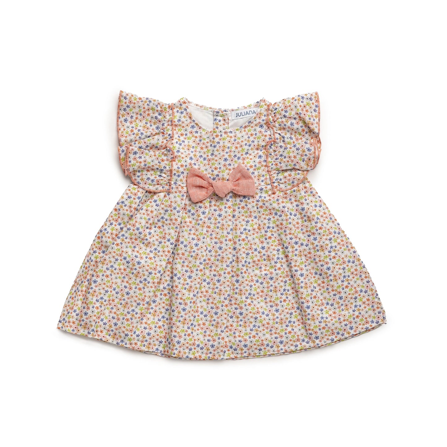 VESTIDO CORTADO CINTURA FLORECITAS