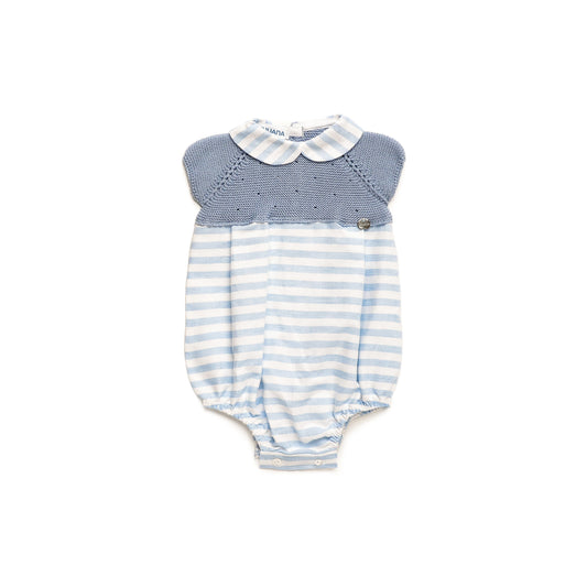 PELELE CUERPO PUNTO TELA RAYADA CUELLO