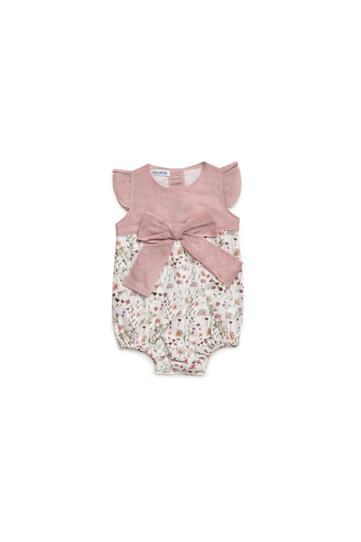 PELELE ENTERIZO FLORECITAS LAZO MAQUILLAJE