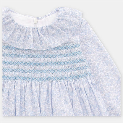 VESTIDO TELA NIÑA LEEDS AZUL NOCHE