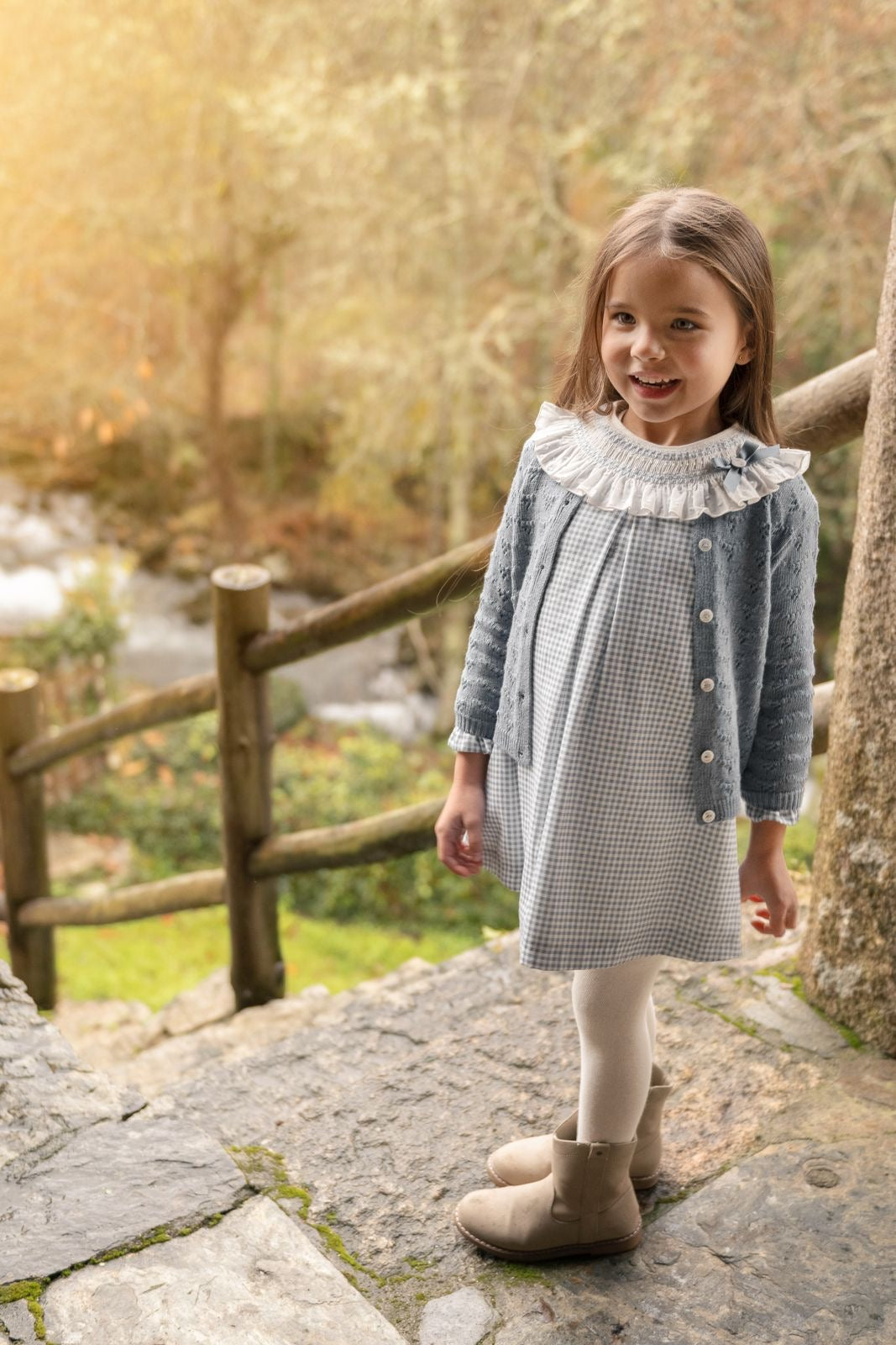 VESTIDO NIÑA CUADROS PONTE