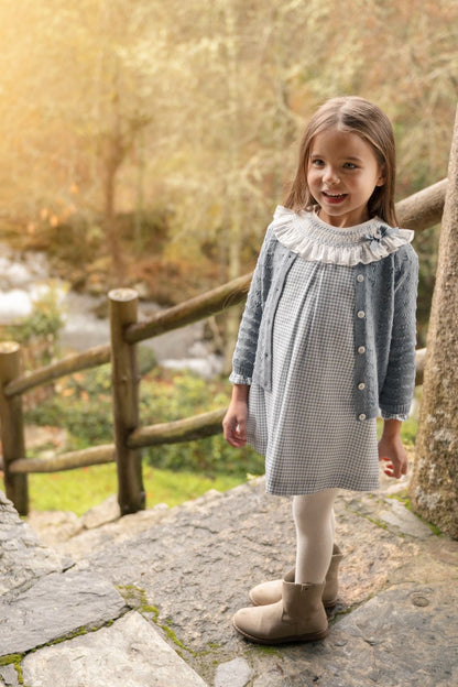 VESTIDO NIÑA CUADROS PONTE