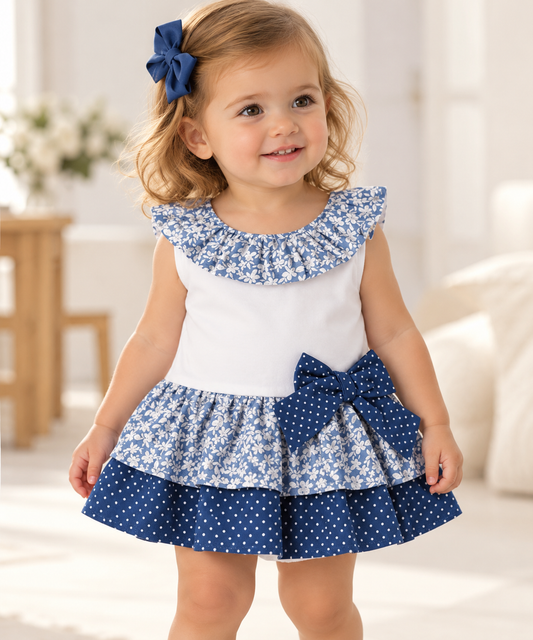 VESTIDO FAM. CLAUDIA  AZULON
