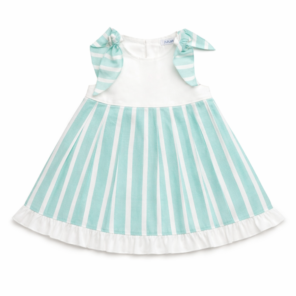 VESTIDO CORTADO CINTURA RAYADO