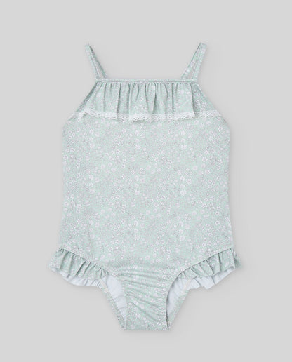 BAÑADOR NIÑA VERDE