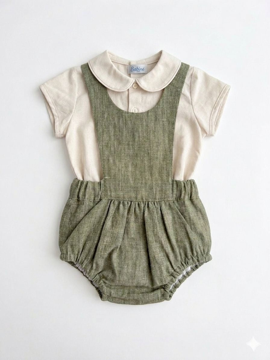 PELELE Y CAMISA  NIÑO VERDE