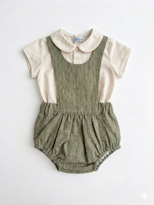 PELELE Y CAMISA  NIÑO VERDE