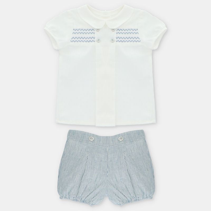 CONJ. (CM,PA) PUNTO SMOCK TELA NIÑO MILTON