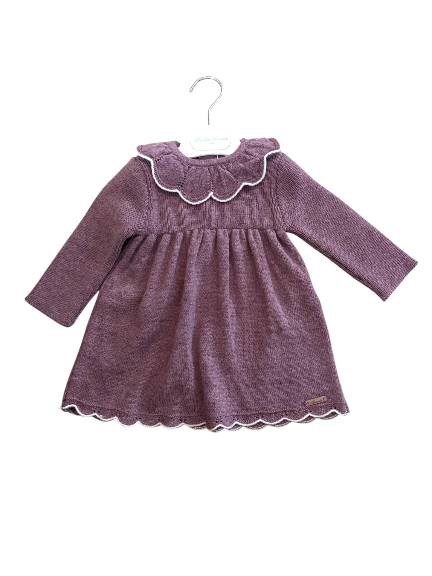 VESTIDO PUNTO NIÑA LIVERPOOL MALVA