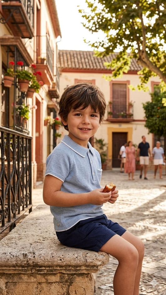 CONJ. JERSEY POLO SHORT NIÑO