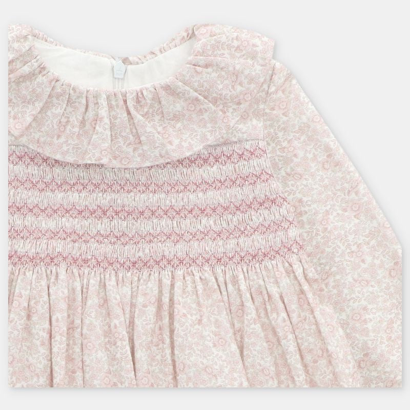 VESTIDO TELA NIÑA LEEDS ROSA EMPOLVADO