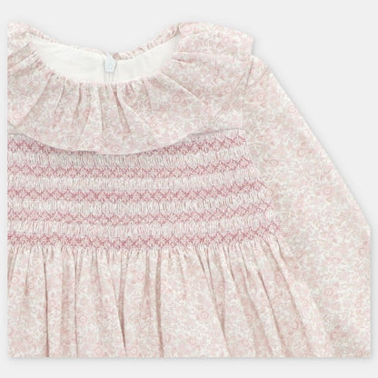VESTIDO TELA NIÑA LEEDS ROSA EMPOLVADO