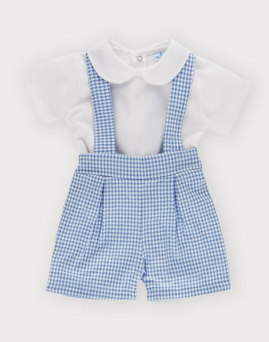 CONJUNTO 2/P PETO FAM. VICHY  CELESTE