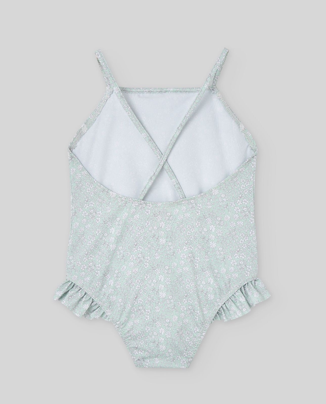 BAÑADOR NIÑA VERDE