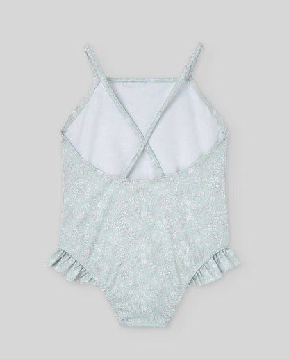 BAÑADOR NIÑA VERDE