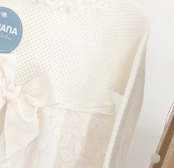 FALDON ENCAJE CUERPO  BLANCO