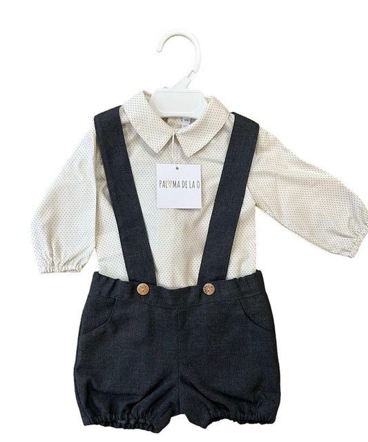 CONJUNTO BERMUDA GRIS OSCURA