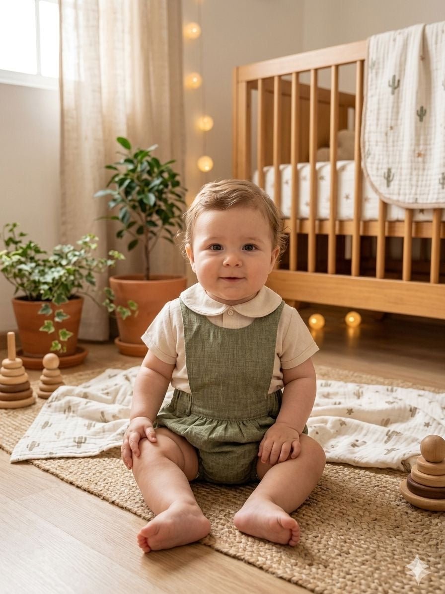 PELELE Y CAMISA  NIÑO VERDE