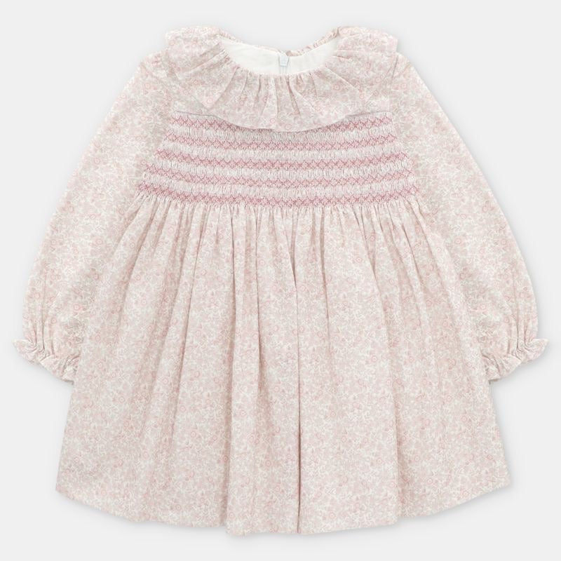 VESTIDO TELA NIÑA LEEDS ROSA EMPOLVADO