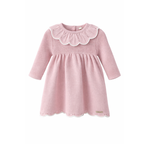 VESTIDO PUNTO NIÑA LIVERPOOL ROSA EMPOLVADO